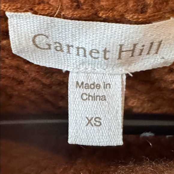 Garnet Hill Women's Leaf Pattern Sweater - Tan - Picture 2 of 4